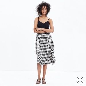 Sidewalk Midi Skirt in Buffalo Plaid